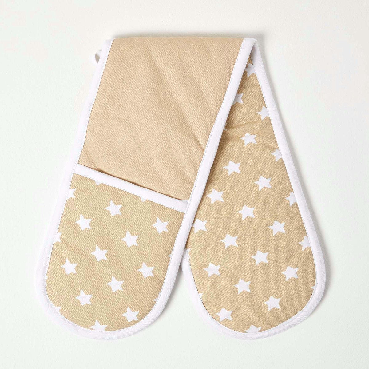 Homescapes Ovenwant dubbele sterren beige