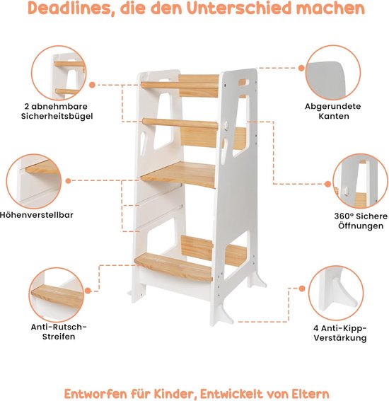 Bey&Co® Montessori houten leertoren/observatietoren - kruiptoren voor Bey&Co® Montessori houten leertoren/observatietoren - kruiptoren voor