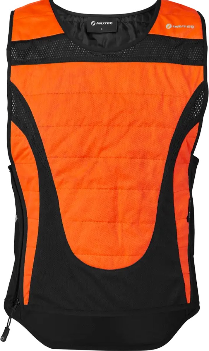 INUTEQ Bodycool Pro X - Werkt met Water - Lichtgewicht - Tot 8 Uur Koeling - Oranje - Maat 3XS