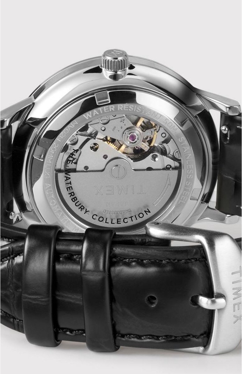 Montre Timex Waterbury Traditional Automatique TW2T69600 Zwart O 42 mm bol