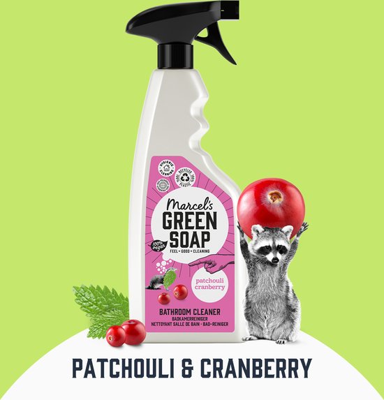 Marcel's Green Soap - Badkamerreiniger Patchouli & Cranberry - 6 x 500ml