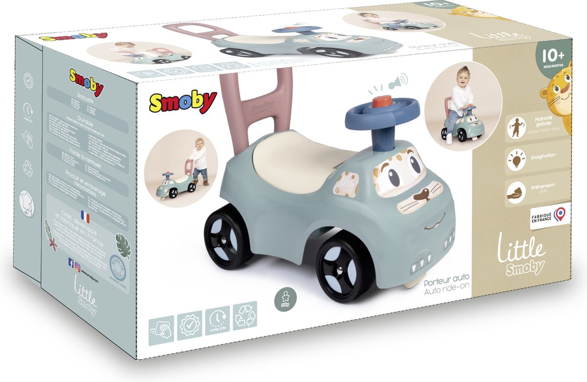 Smoby - Loopauto - Little Smoby auto Ride-On - Opbergruimte - Vanaf 10 maanden — afbeelding 8