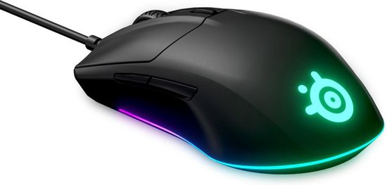 SteelSeries Rival 3 – Optische Gaming Muis – RGB – 8500 CPI- Zwart