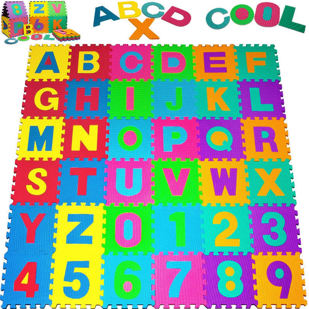 Spielwerk Puzzelmat - 86delig XXL 190x190 Kinderen Baby - Multicolor — afbeelding 11
