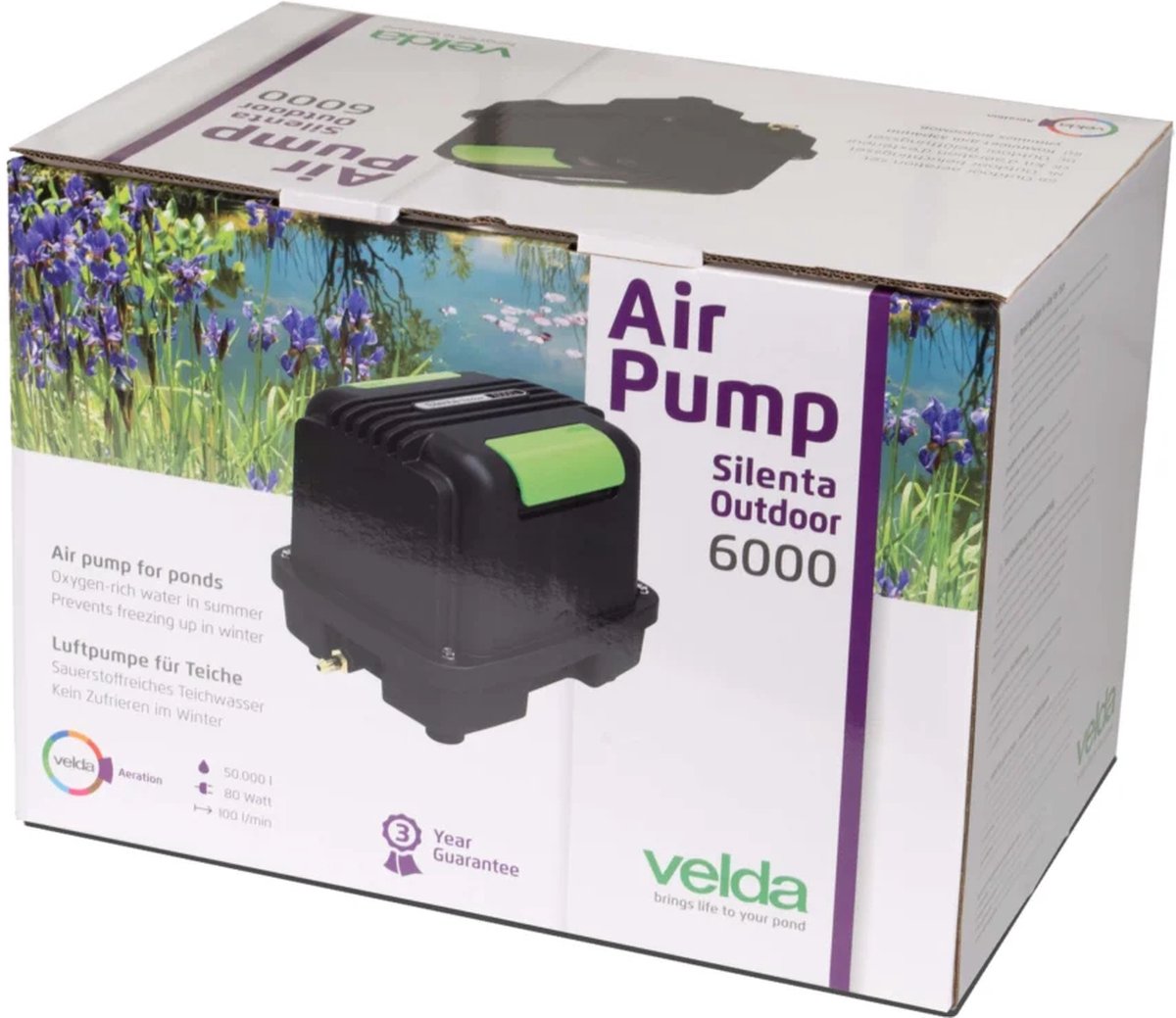 Velda Silenta Outdoor Pro 6000 luchtpomp