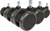 Bureaustoel Wiel - Zwart - 5x Rolo 11mm/65mm