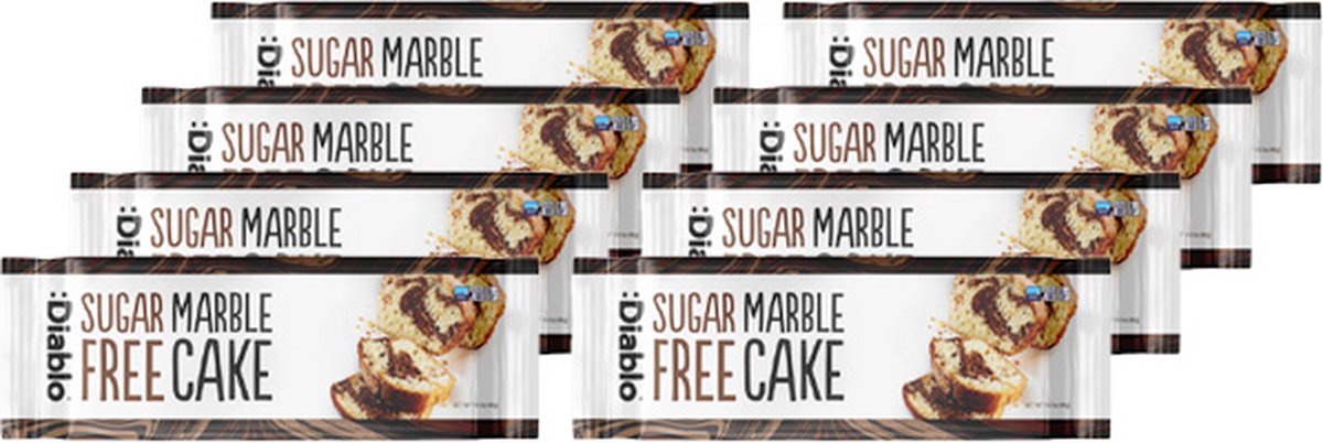 Diablo | Sugar Free | Marble Cake | 8 Stuks | 8 x 400 gram