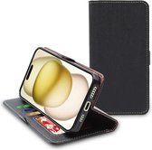ebestStar - Hoes voor iPhone 15 Apple, Wallet Etui, Book case hoesje, Zwart