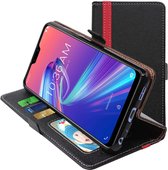 ebestStar - Hoes voor Asus Zenfone Max Pro M2 ZB631KL, Wallet Etui, Book case hoesje, Zwart, Rood