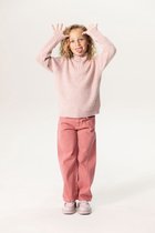 Sissy-Boy - Vergrijsd roze gebreide trui met rits