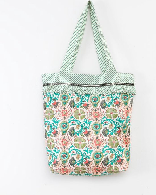 Sissy-Boy - Groene shopper met print