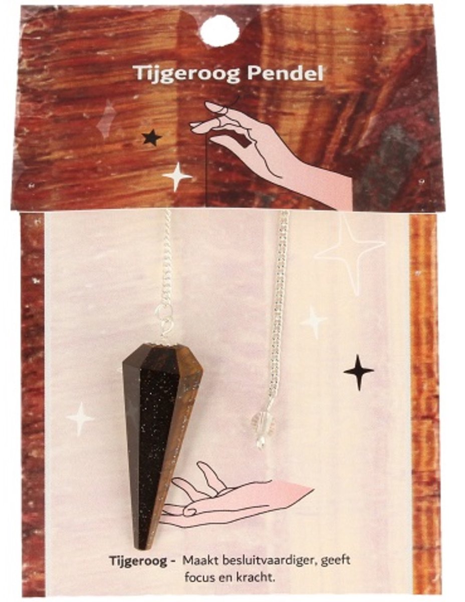 Pendel facet + kaart Tijgeroog