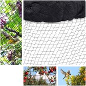 Vogelbeschermingsnet voor tuin en balkon 15 m x 15 m - plantennet vijvernet kersenboom - maaswijdte 5 x 5 cm - grote gaten bird netting