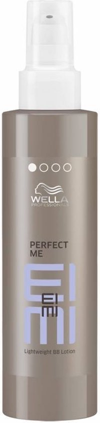 Flacon Wella EIMI Perfect Me avec pompe blanche.