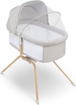 Bol.com Lionelo Malin Evo bedje - wiegfunctie - matras - baby’s tot 9kg - luifel - muskietennet - opvouwbaar - schommelsysteem -... aanbieding