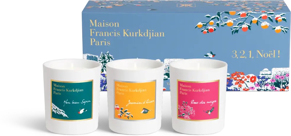 Goedkoopste Maison Francis Kurkdjian Paris - 3, 2, 1, Noël! - Drie Geurkaarsen
