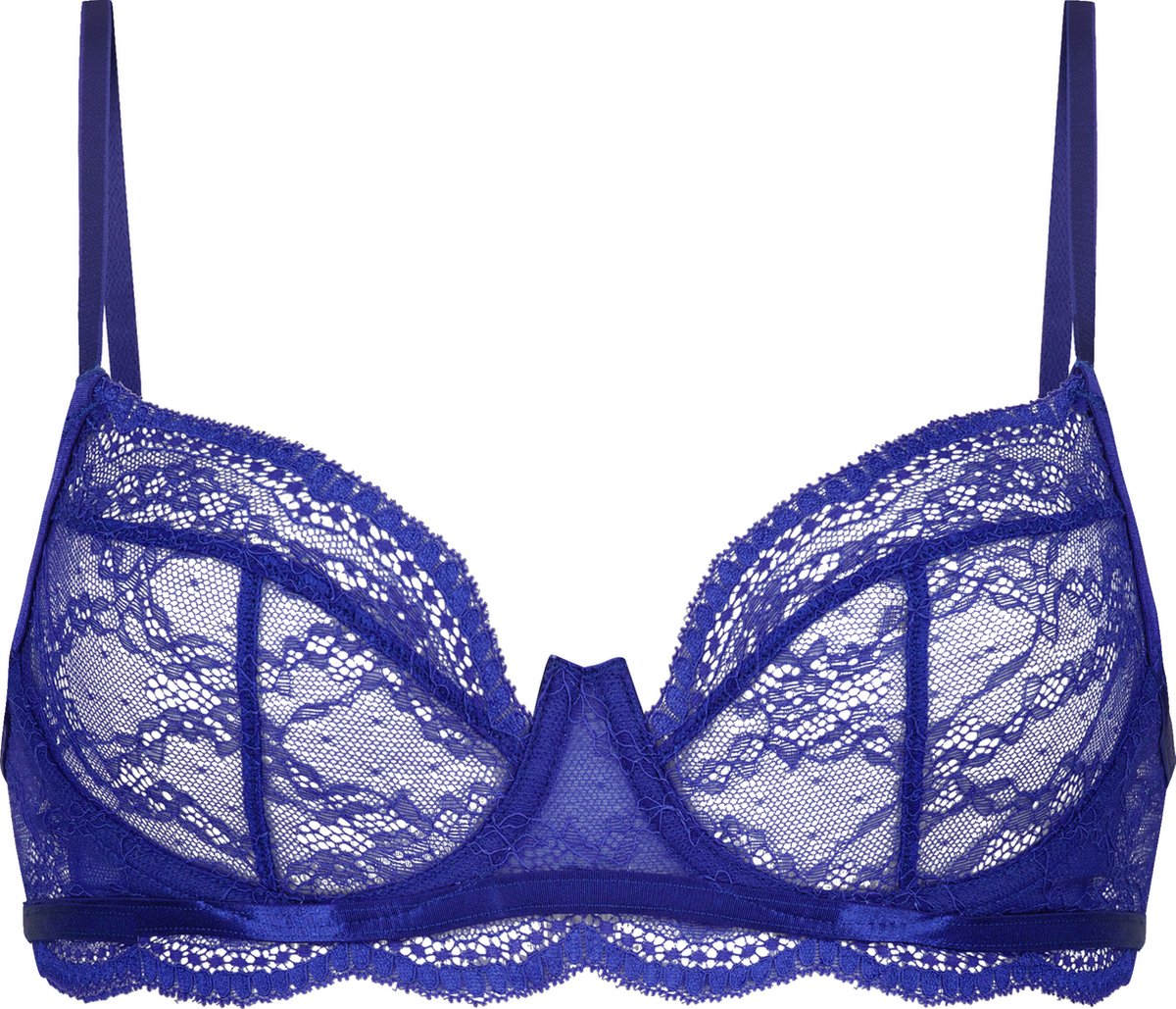 Hunkemöller Dames Lingerie Niet voorgevormde beugel bh Isabelle - Blauw