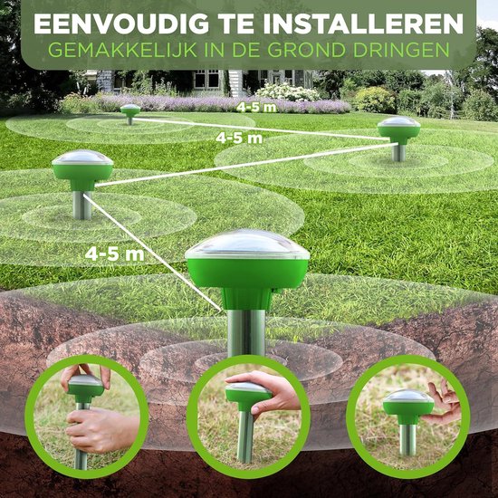 Repulsif Taupe Répulsif Taupes Solaire 4Pack Keepaq - Ultrasons Anti- Campagnols Jardin - Protection écologique Pelouse Et Potager Ultrasons Solaire Jardin
