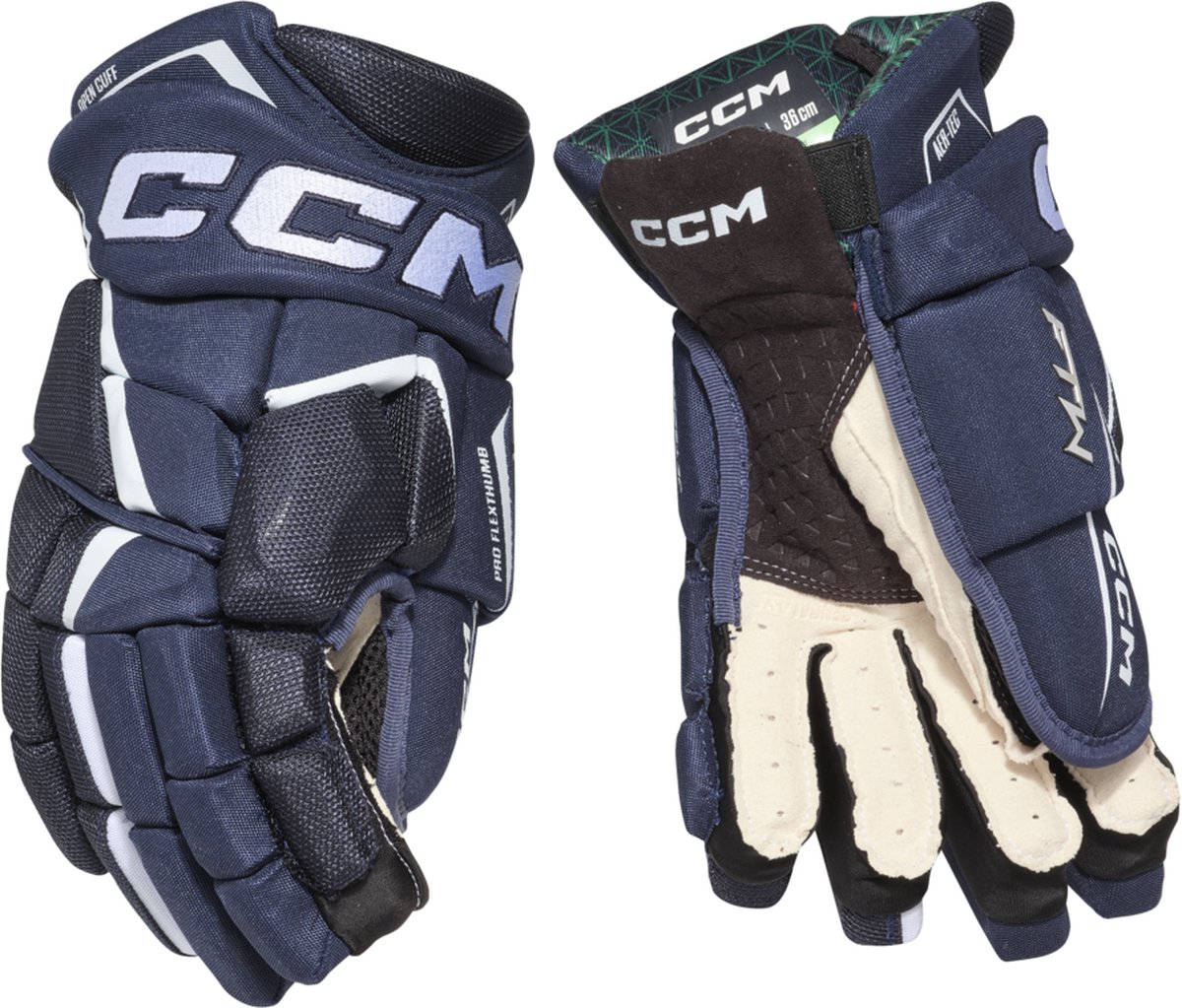 CCM - Jetspeed FTW - Dames - IJshockeyhandschoenen - Volwassenen - Blauw - Wit - 13