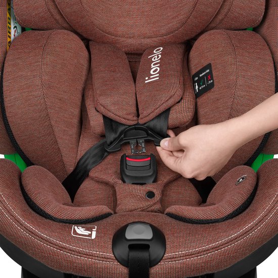 Lionelo - Harmony i-Size - autostoel - 360' draaibare basis - brede zitting - Achterwaarts gericht tot 105 cm (18 kg) van LIONELO — afbeelding 4