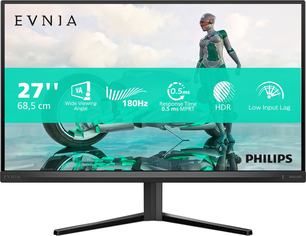 Philipsディスプレイモニター1440p 180hz 27M2N3500NL Fast VA Gaming monitor クアッド HD ゲーミングモニター