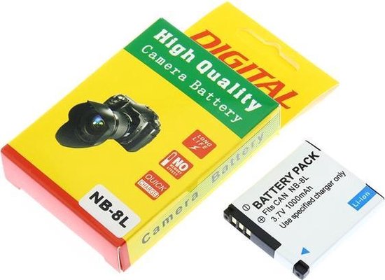 Camera Batterij Accu NB-8L 1000mAh Canon PowerShot A3350 | bol.com