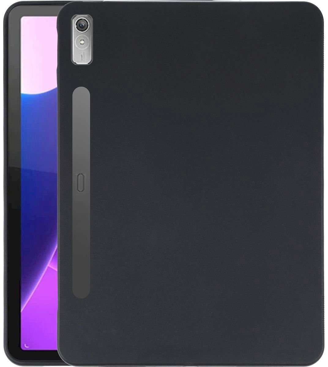 Mobigear Tablethoes geschikt voor Dunne Lenovo Tab P11 Pro Gen 2 Hoes Flexibel TPU | Mobigear Basics Backcover | Tab P11 Pro Gen 2 Case | Back Cover - Zwart