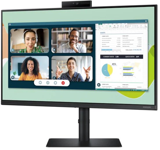 Samsung LS24A400 - Full HD IPS Webcam Monitor - 24 Inch