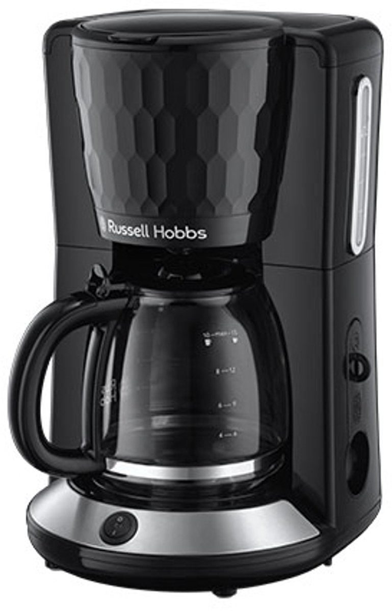 Russell Hobbs Honeycomb Black Coffee Maker Handmatig Filterkoffiezetapparaat 1,2 l