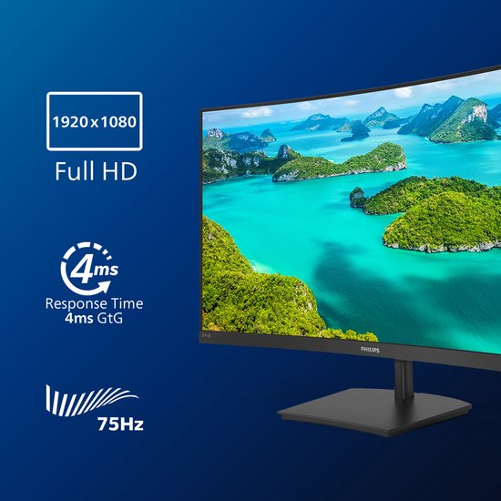 Monitor 241E1SC Moniteur LCD incurvé Full HD