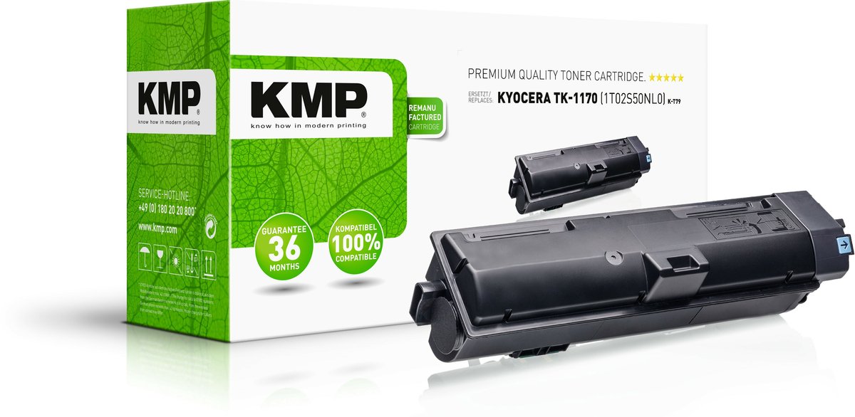 KMP Toner vervangt Kyocera TK-1170 Compatibel Zwart 7900 bladzijden K-T79