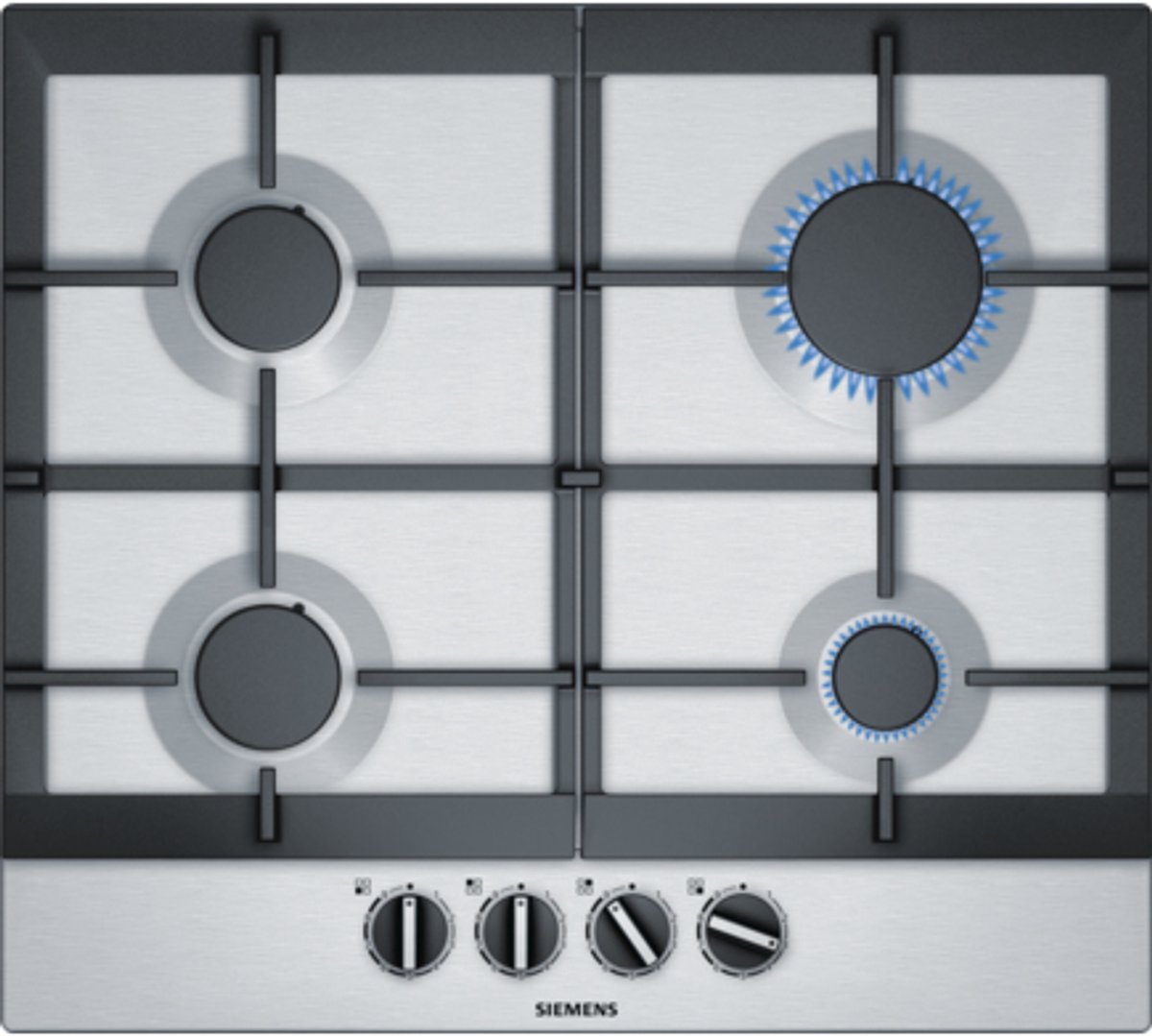 Siemens EC6A5PC90N Gas inbouwkookplaat Aluminium