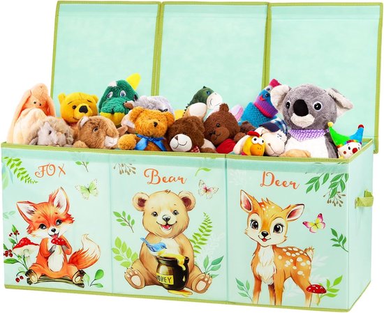 Decalsweet Dinosaur Extra Groot Kinderen Speelgoed Opbergdoos met Deksel, Opvouwbare Oxford Speelgoed Opberg Organizer Doos voor Jongens - 96×32×40cm - Lichtgewicht Speelgoedkist met Handvatten voor Decalsweet Dinosaur Extra Groot Kinderen Speelgoed Opbergdoos met Deksel, Opvouwbare Oxford Speelgoed Opberg Organizer Doos voor Jongens - 96×32×40cm - Lichtgewicht Speelgoedkist met Handvatten voor