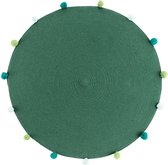 Tapis rond à pompons POMPOM PARTY, Ø 90 cm