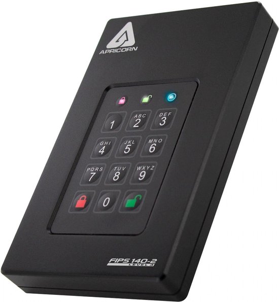 Apricorn Aegis Fortress FIPS Level 3 - Externe HDD - 500GB van Merkloos — afbeelding 4