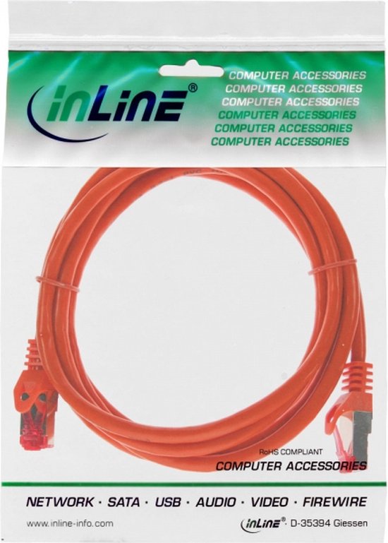 INLINE - S-STP / PIMF Cat. 6 1.5m 1.5m Marrone cavo di rete