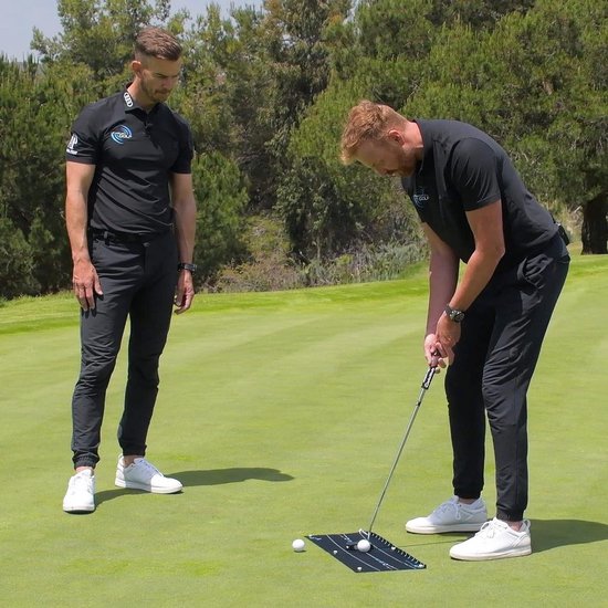 Putting Arc en Aim Target - Stroke Trainer inclusief instructie Training Video's - Zwart — afbeelding 4