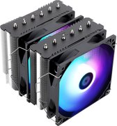 Bol.com 120mm Twin Tower CPU Koeler - 6 Heatpipes - ARGB Verlichting - TL-C12C-S PWM Ventilatoren - Aluminium Koellichaam - Voor... aanbieding
