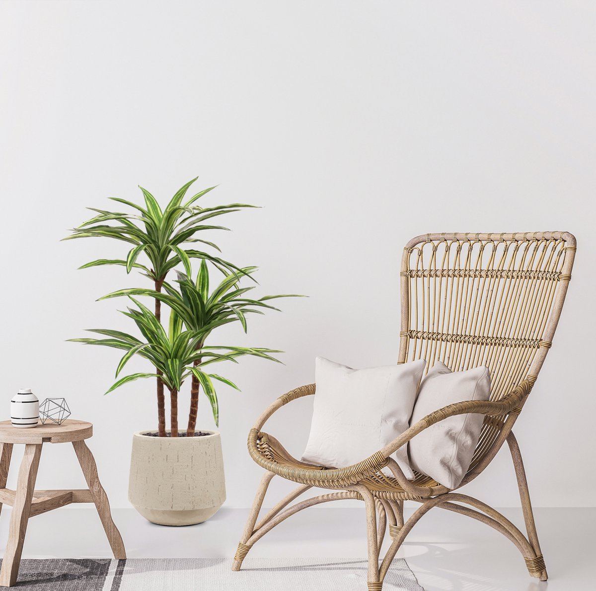 maxifleur Kunstplanten Draceana Massangeana kunstplant Deluxe 95cm Groen