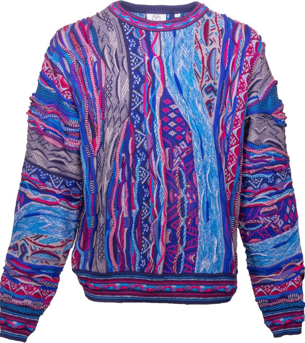 Carlo Colucci Pullover Multicolor Paars