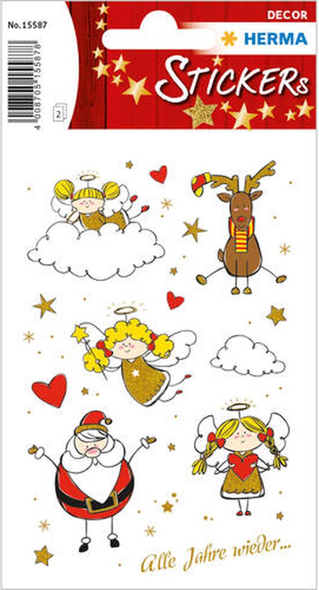 Herma kerststickers 'Engeltje Adele'