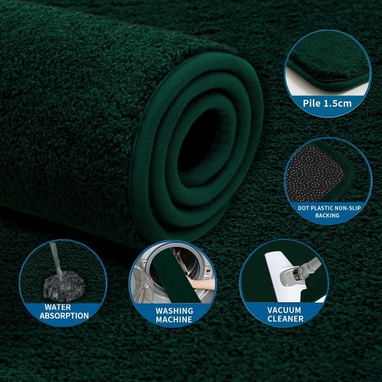 VANZAVANZU Toilet Contour Rug 20x24 U-Shaped, Ultra Soft & Non Slip Absorbent VANZAVANZU Toilet Contour Rug 20x24 U-Shaped, Ultra Soft & Non Slip Absorbent