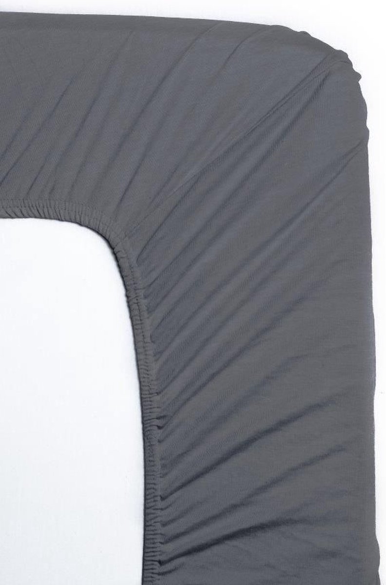 Zydante Jersey Hoeslaken - Hotel Home Collection - Antraciet / 200x90