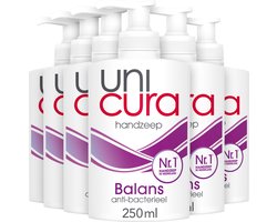 Unicura - Antibacteriële Handzeep Balance - 6 x 250 ml - Voordeelverpakking