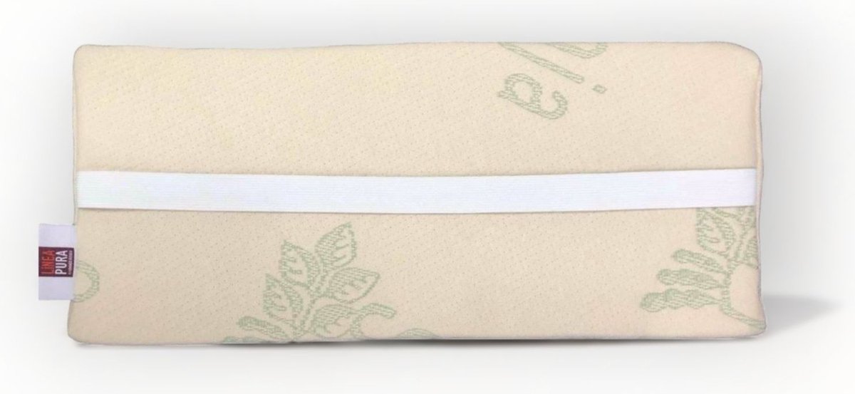 Soja Half Roll Kussen - Wit - 46x20x10cm