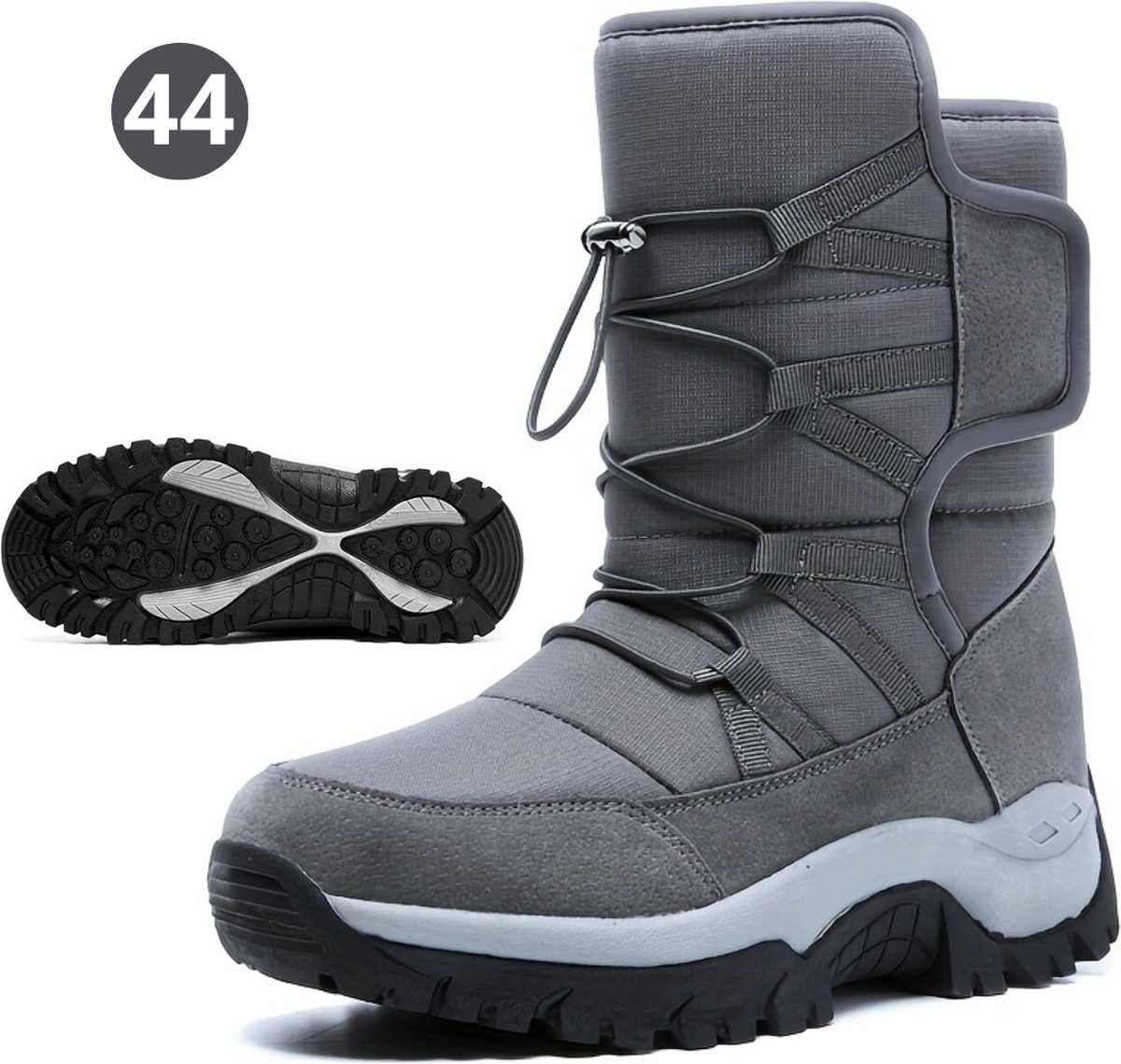 Nivard Sneeuwschoenen - Snowboots - Sneeuwboots - Heren - Wintersport - Ski - Ski Gadgets - EU44 - Grijs