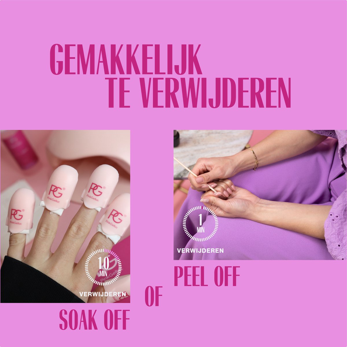 Pink Gellac Peel Off Base Coat – 15 ml - Afbeelding 2