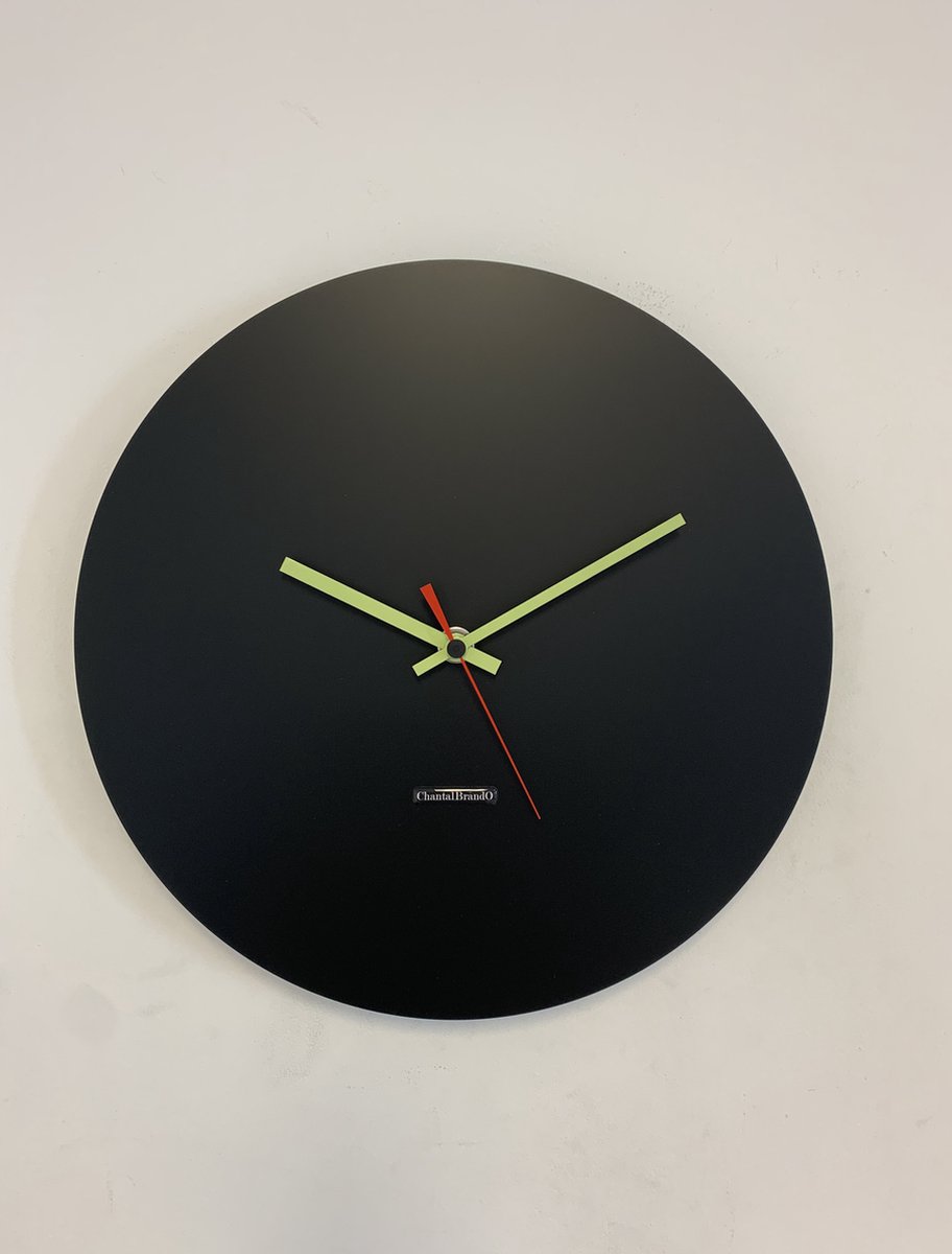 Wandklok ChantalBrandO MISTRAL BLACK -- MODERN DESIGN --