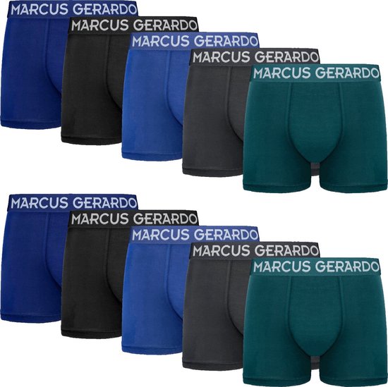 Marcus Gerardo - pack de 10 - caleçons pour hommes - caleçons en coton pour hommes - taille XL
