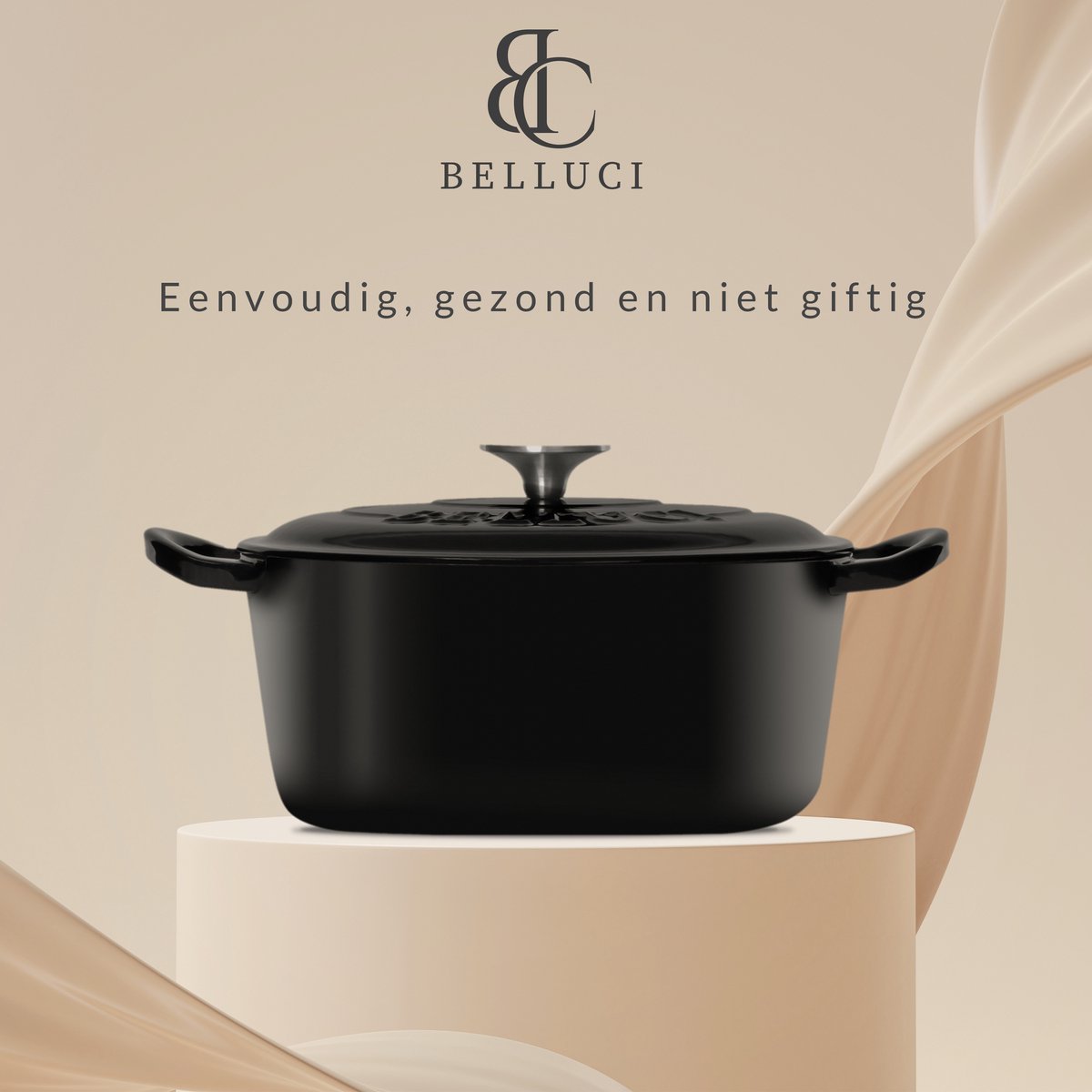 Belluci - Ø24cm - Cocotte en fonte - Tous feux - 100% sans PFAS
